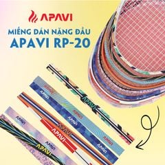 Miếng dán bảo vệ đầu vợt Apavi RP20,Tăng độ nặng đầu vợt, Chất liệu cao cấp, Họa tiết độc quyền