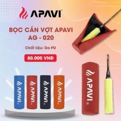 Bọc cán Vợt Cầu lông Apavi AG-020, Tiện lơi, sang trọng, chất liêu  Da PU