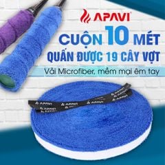 Quấn cán vải Apavi AG-110R, AG-204R (10 mét) vải Microfiber mềm mịn, thấm hút mồ hôi, bám tay.
