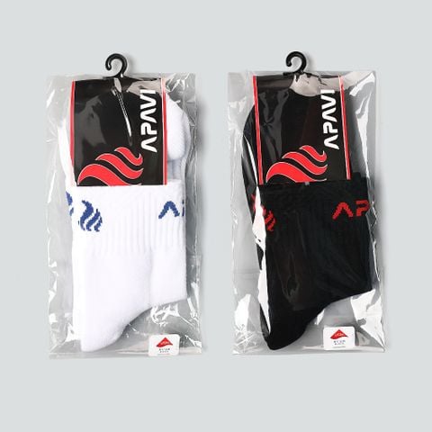 Tất cầu lông, Vớ cầu lông Apavi LS-01 cao cấp, 100% cotton mềm mịn, dày dặn hơn tất thông thường, thấm hút mồ hôi nhanh.