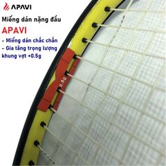 Băng dán nặng đầu vợt APAVI 1001, RP-20, RP-50, Bảo vệ khung vợt, dây cước, chất liệu Pu, băng dán