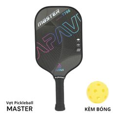 Vợt Pickleball Apavi MASTER, 100% Sợi Carbon T700, dày 16mm, phù hợp lối đánh tấn công