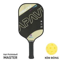 Vợt Pickleball Apavi MASTER, 100% Sợi Carbon T700, dày 16mm, phù hợp lối đánh tấn công