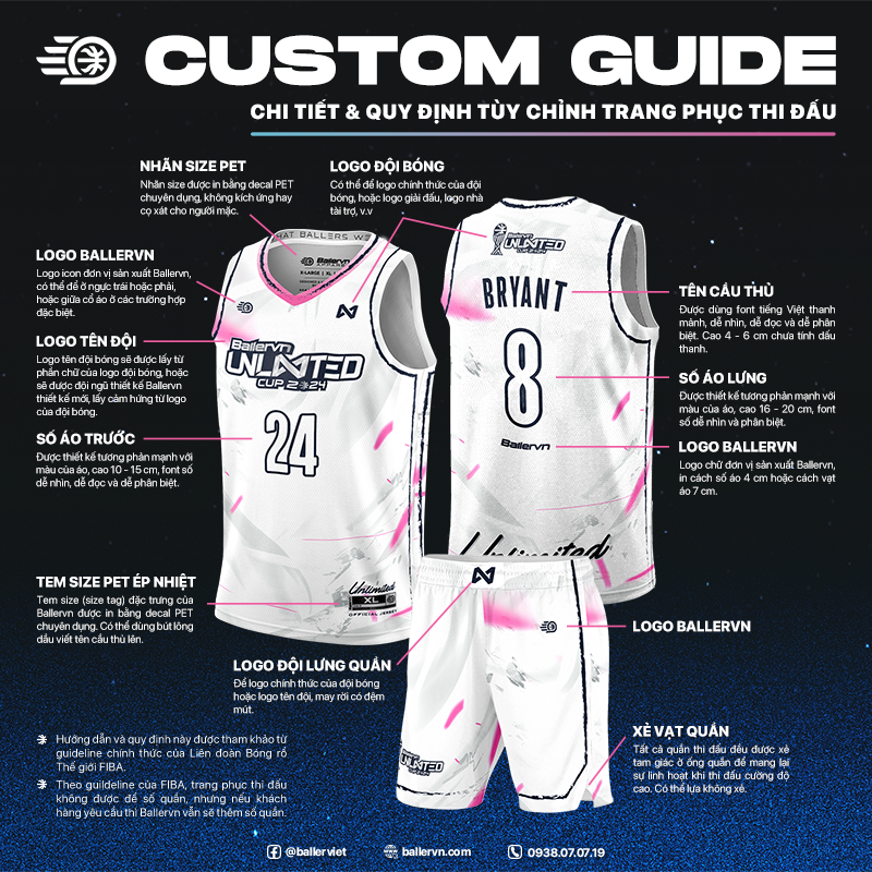 Mẫu Thiết kế Đồng phục Bóng rổ đội - HT032509