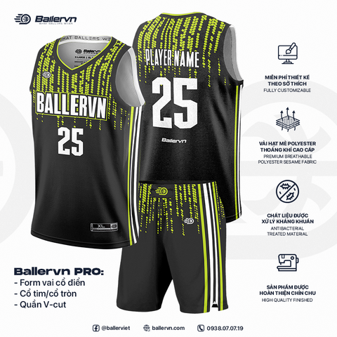 Mẫu Thiết kế Đồng phục Bóng rổ đội - HT032501
