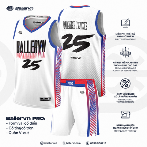 Mẫu Thiết kế Đồng phục Bóng rổ đội - HT032502