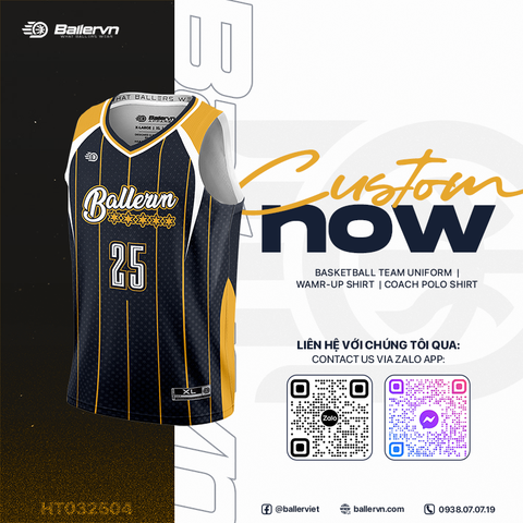 Mẫu Thiết kế Đồng phục Bóng rổ đội - HT032504