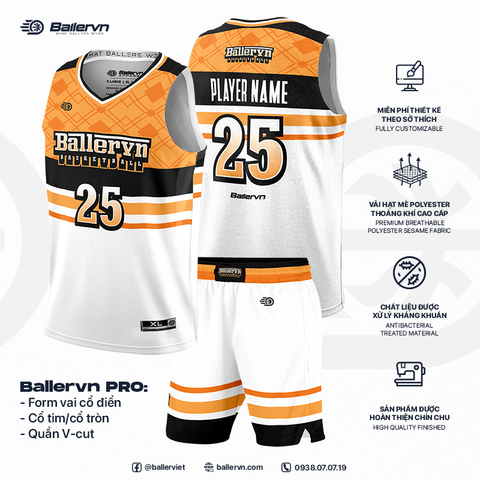 Mẫu Thiết kế Đồng phục Bóng rổ đội - HT032505