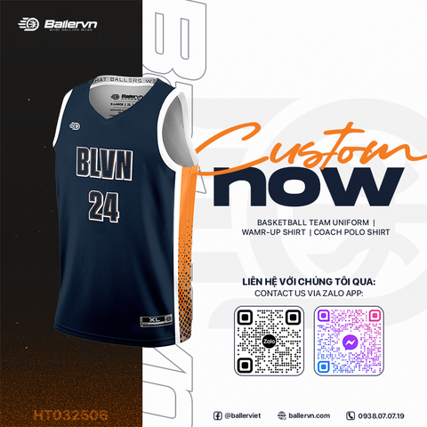 Mẫu Thiết kế Đồng phục Bóng rổ đội - HT032506