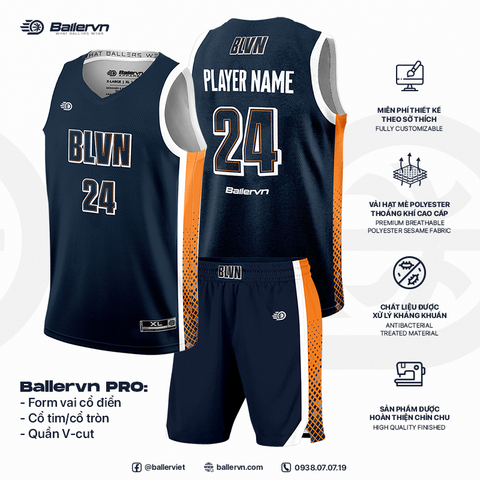 Mẫu Thiết kế Đồng phục Bóng rổ đội - HT032506
