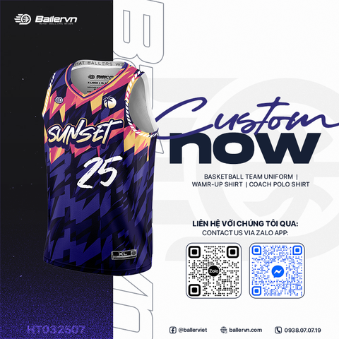 Mẫu Thiết kế Đồng phục Bóng rổ đội - HT032507