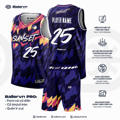 Mẫu Thiết kế Đồng phục Bóng rổ đội - HT032507