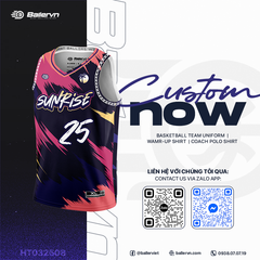Mẫu Thiết kế Đồng phục Bóng rổ đội - HT032508