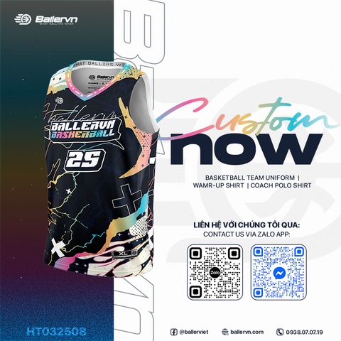 Mẫu Thiết kế Đồng phục Bóng rổ đội - HT032509