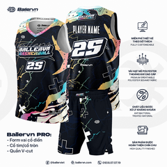 Mẫu Thiết kế Đồng phục Bóng rổ đội - HT032509