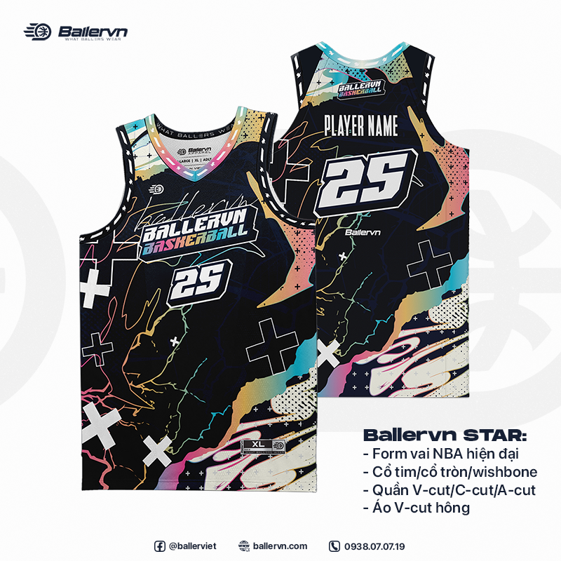 Mẫu Thiết kế Đồng phục Bóng rổ đội - HT032509