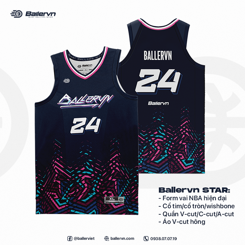 Mẫu Thiết kế Đồng phục Bóng rổ đội - HT042405