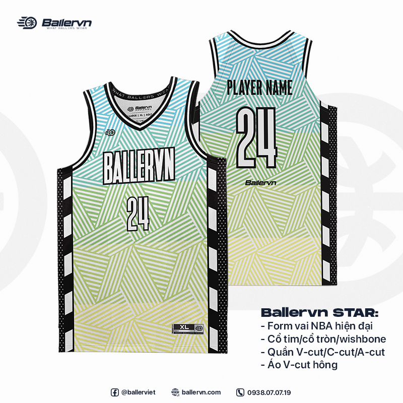 Mẫu Thiết kế Đồng phục Bóng rổ đội - HT082403