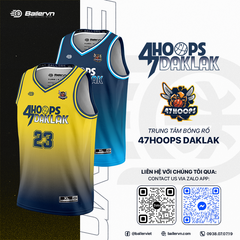 Mẫu Thiết kế Đồng phục Trung tâm Bóng rổ 47Hoops Đắk Lắk
