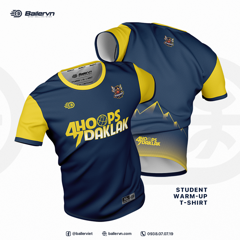 Mẫu Thiết kế Đồng phục Trung tâm Bóng rổ 47Hoops Đắk Lắk