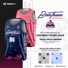 Mẫu Thiết kế Đồng phục Đội tuyển U16 Nữ Bình Thuận 2024