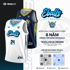 Mẫu Thiết kế Đồng phục Phiên bản Kỷ niệm 8 năm Trung tâm Bóng rổ Eballs