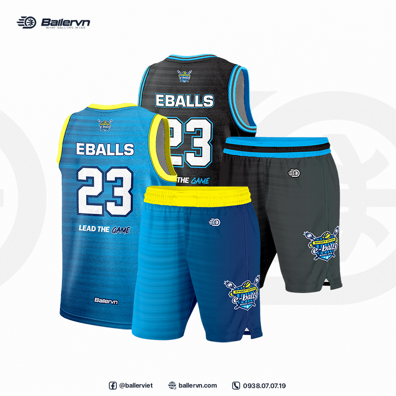 Mẫu Thiết kế Đồng phục Trung tâm Bóng rổ Eballs