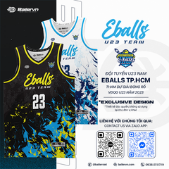 Mẫu Thiết kế Đồng phục Đội tuyển U23 Eballs TP.HCM 2023