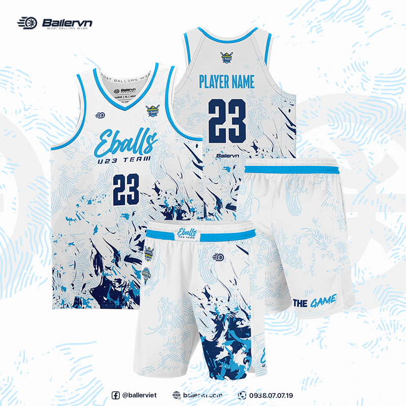 Mẫu Thiết kế Đồng phục Đội tuyển U23 Eballs TP.HCM 2023