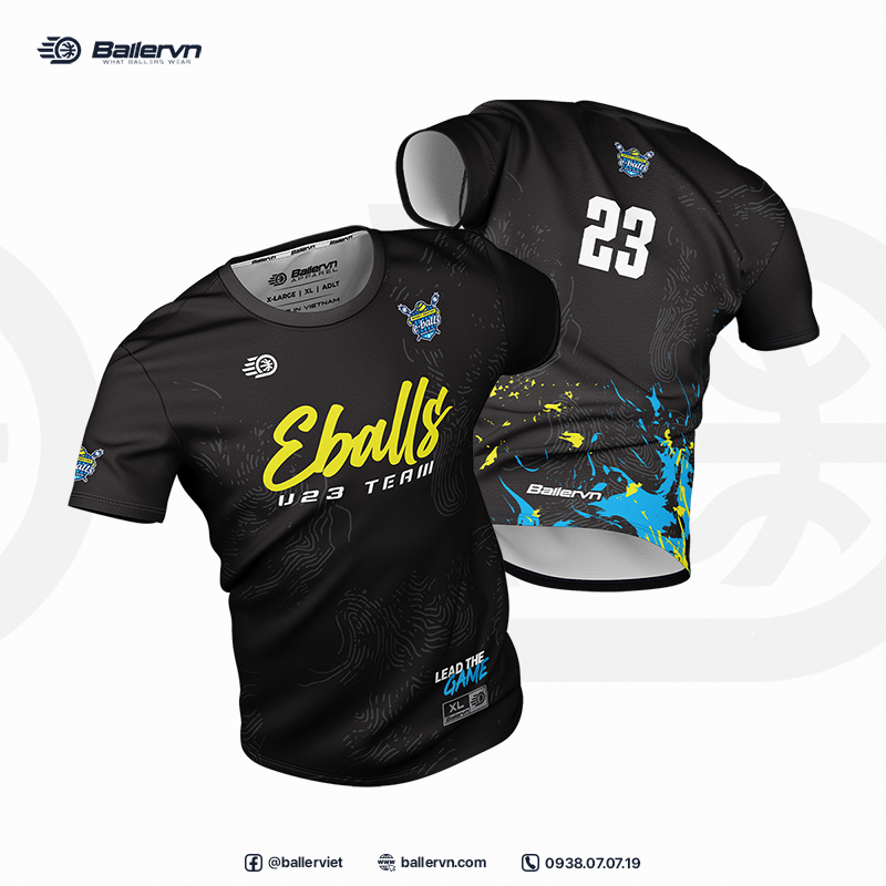 Mẫu Thiết kế Đồng phục Đội tuyển U23 Eballs TP.HCM 2023