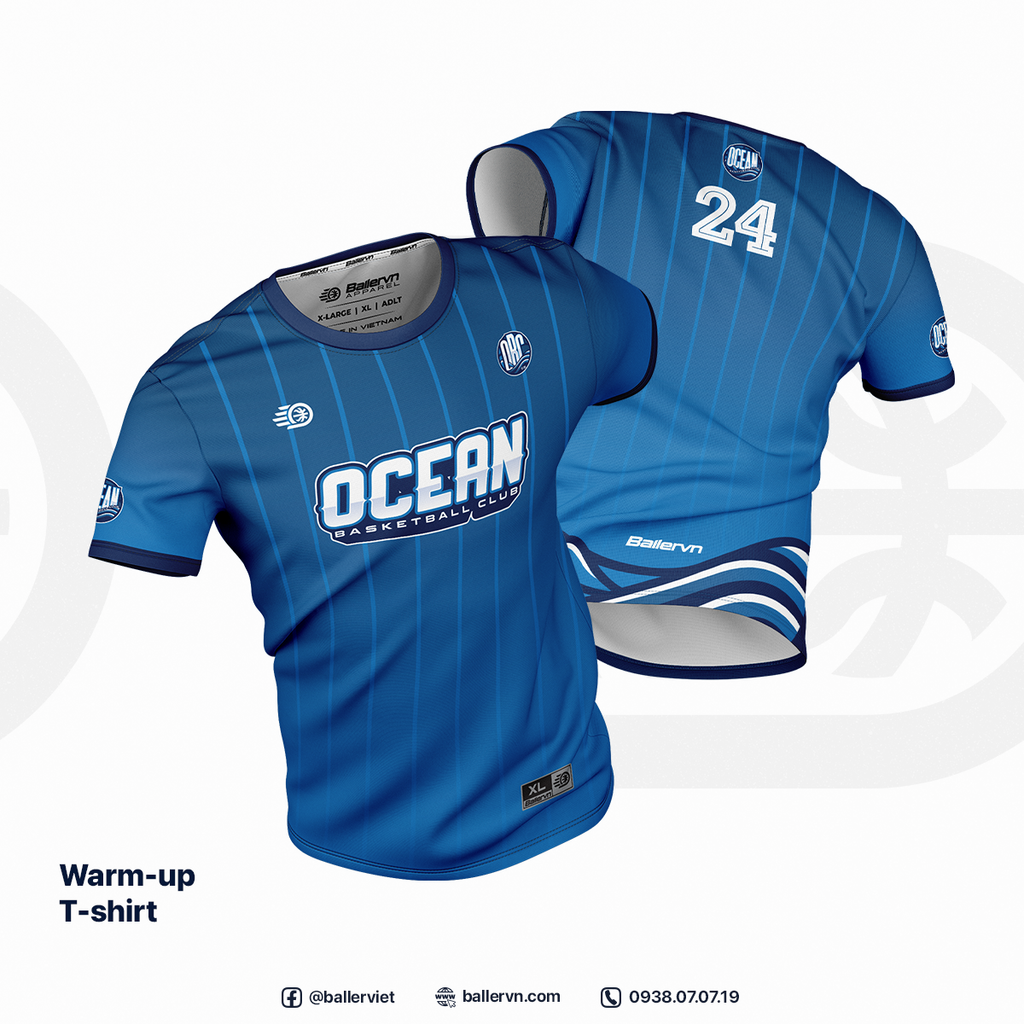 Mẫu Thiết kế Đồng phục OCEAN Basketball Club