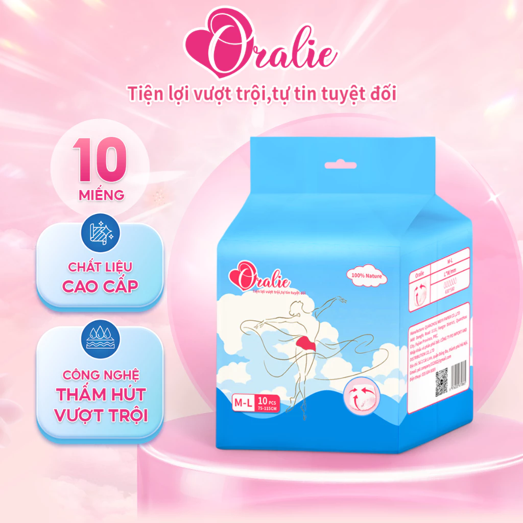 Băng Vệ Sinh Dạng Quần Oralie Cao Cấp Size M-L