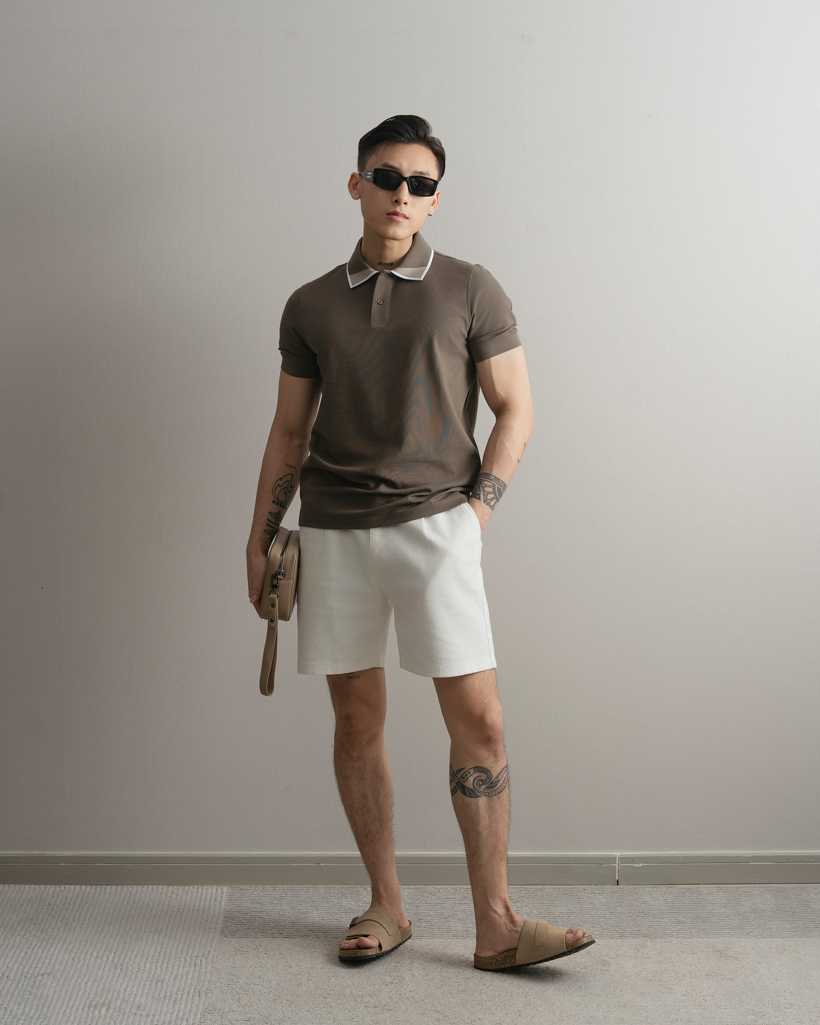  ÁO THUN CÓ CỔ PHỐI MÀU BO 