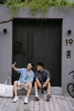ÁO SƠ MI DENIM TAY NGẮN 2 TÚI