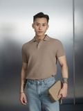 ÁO THUN CÓ CỔ DỆT KIM TRƠN