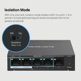  Switch Mercusys MS105GP | 5 Cổng 10/100/1000 Mbps 