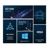  Card Mạng Mercusys MA30E | Wi-Fi 5 Bluetooth 5.0 