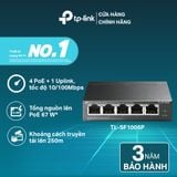 Bộ Chia Mạng TP-Link TL-SF1005P | 5 Cổng 10/100Mbps Cổng PoE 