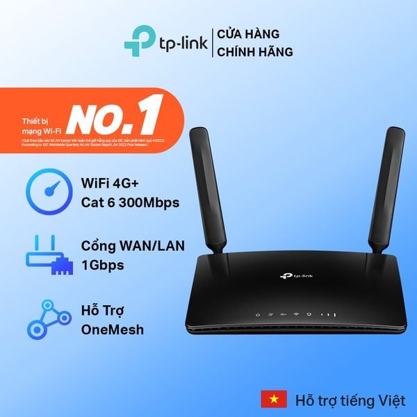 G 600 Router Router Wi-Fi Di Động TP-Link MR600 | CAT6, 4G LTE, Băng Tần Kép AC1200