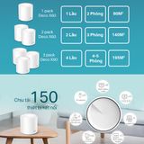  Wi-Fi Mesh TP-Link X60 (3-pack) | Wi-Fi 6, Chuẩn AX5400, 2.4Gbps 