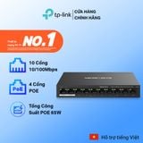  Switch Mercusys MS110P | 10 Cổng 10/100 Mbps 