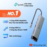  Bộ Hub Chia Cổng TP-Link UH9120C | USB Type-C 9 Cổng Kết Nối,  Sạc Nhanh 100W 