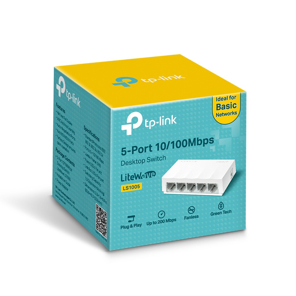 Switch TP-Link LS1005: Conectividad Fiable para tu Red - Switch 5 P base 100 Ls1005 Tp-link