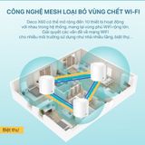  Wi-Fi Mesh TP-Link X60 (3-pack) | Wi-Fi 6, Chuẩn AX5400, 2.4Gbps 