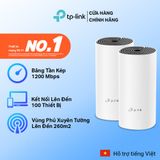  Wi-Fi Mesh TP-Link Deco E4 (2-pack) | Wi-Fi 5, Dành Cho Gia đình Chuẩn AC 1200Mbps 
