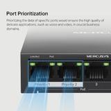  Switch Mercusys MS105GP | 5 Cổng 10/100/1000 Mbps 
