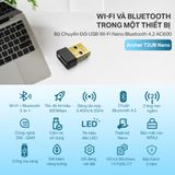  Bộ Chuyển Đổi USB Wi-Fi TP-Link Archer T2UB | Wi-Fi 5, Nano Bluetooth 4.2, 600Mbps 
