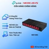  Switch Mercusys MS108G | 8 Cổng 10/100/1000Mbps 