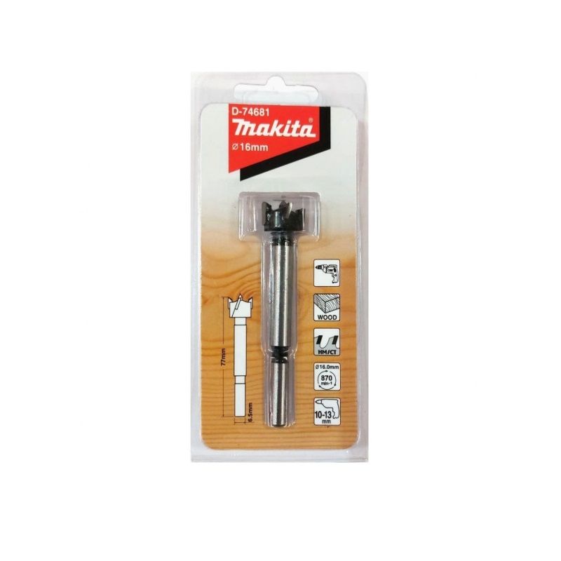  Mũi Khoét Gỗ Makita D-74681 16x77mm | Sắc Bén – Bền Bỉ – Giá Rẻ 