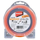 Dây Cước Cắt Cỏ Makita E-01797 2.4mm x 15m | Chính Hãng, Bền, Màu Cam Dễ Nhìn 